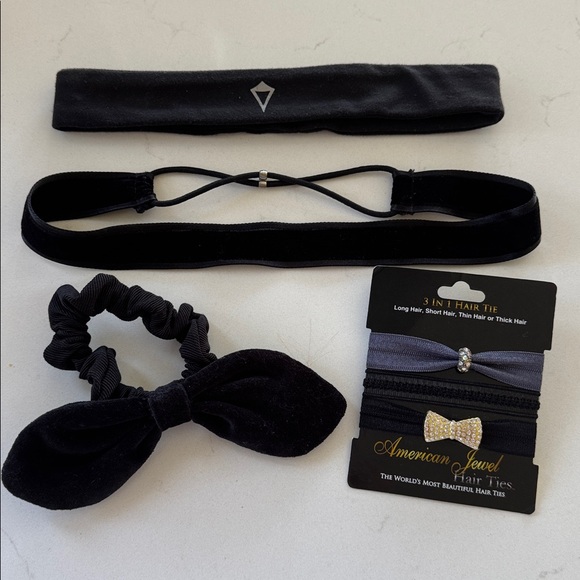 J. Crew Other - Girls Black Hair Accessories Set of 4  NWOT